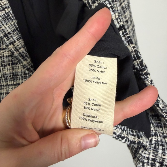 L'AGENCE Kenzie Double Breasted Tweed Blazer - Picture 5 of 5